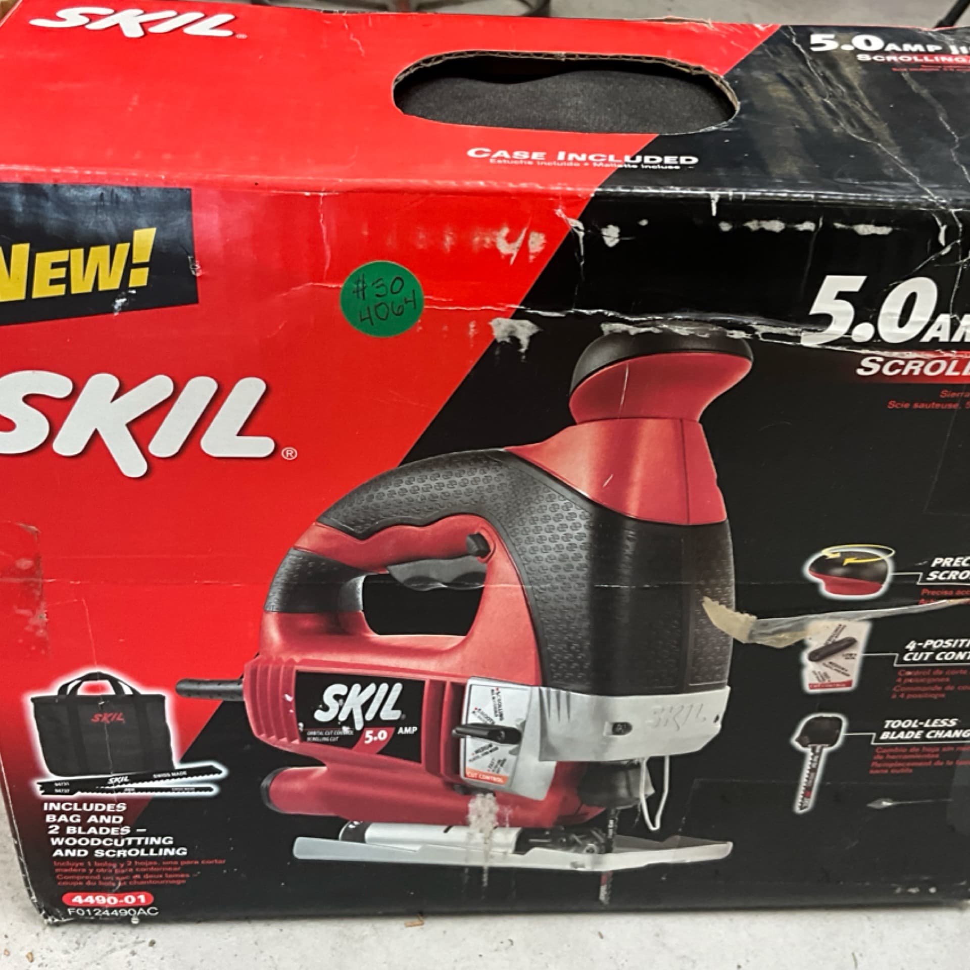 Skil 5.0 Amp Scrolling/Orbital Jigsaw