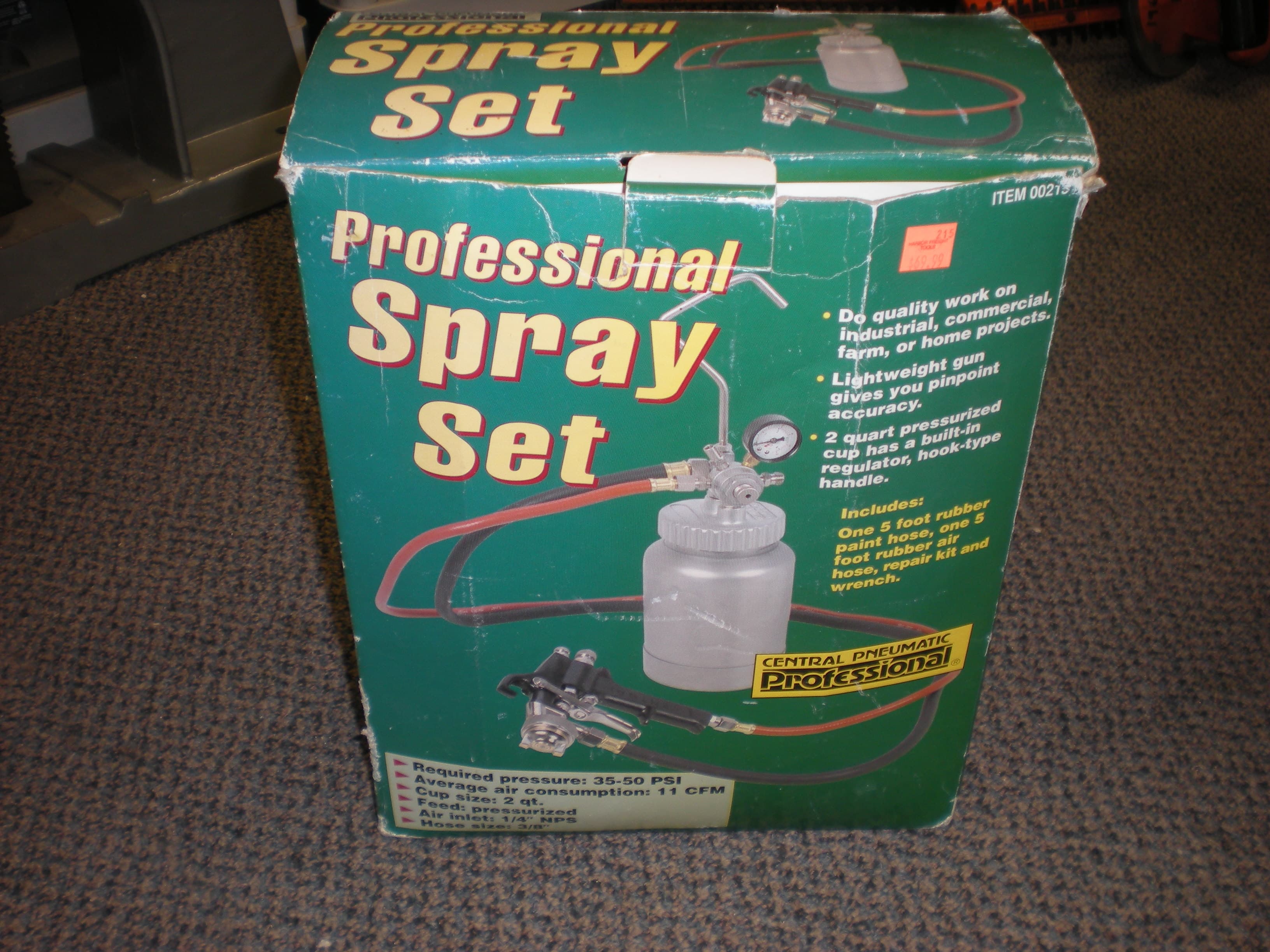 Spray gun set