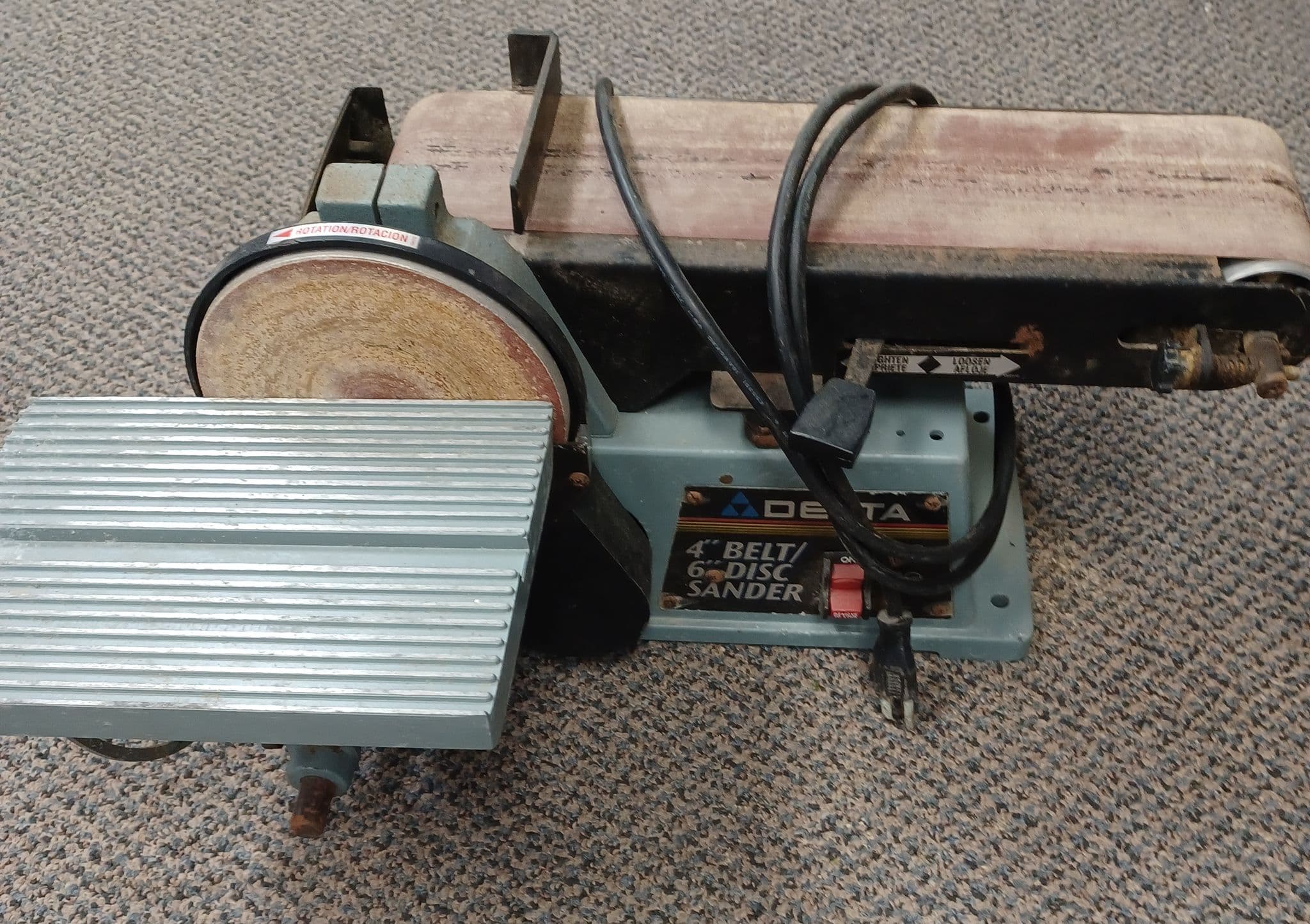 Delta belt/ disc sander