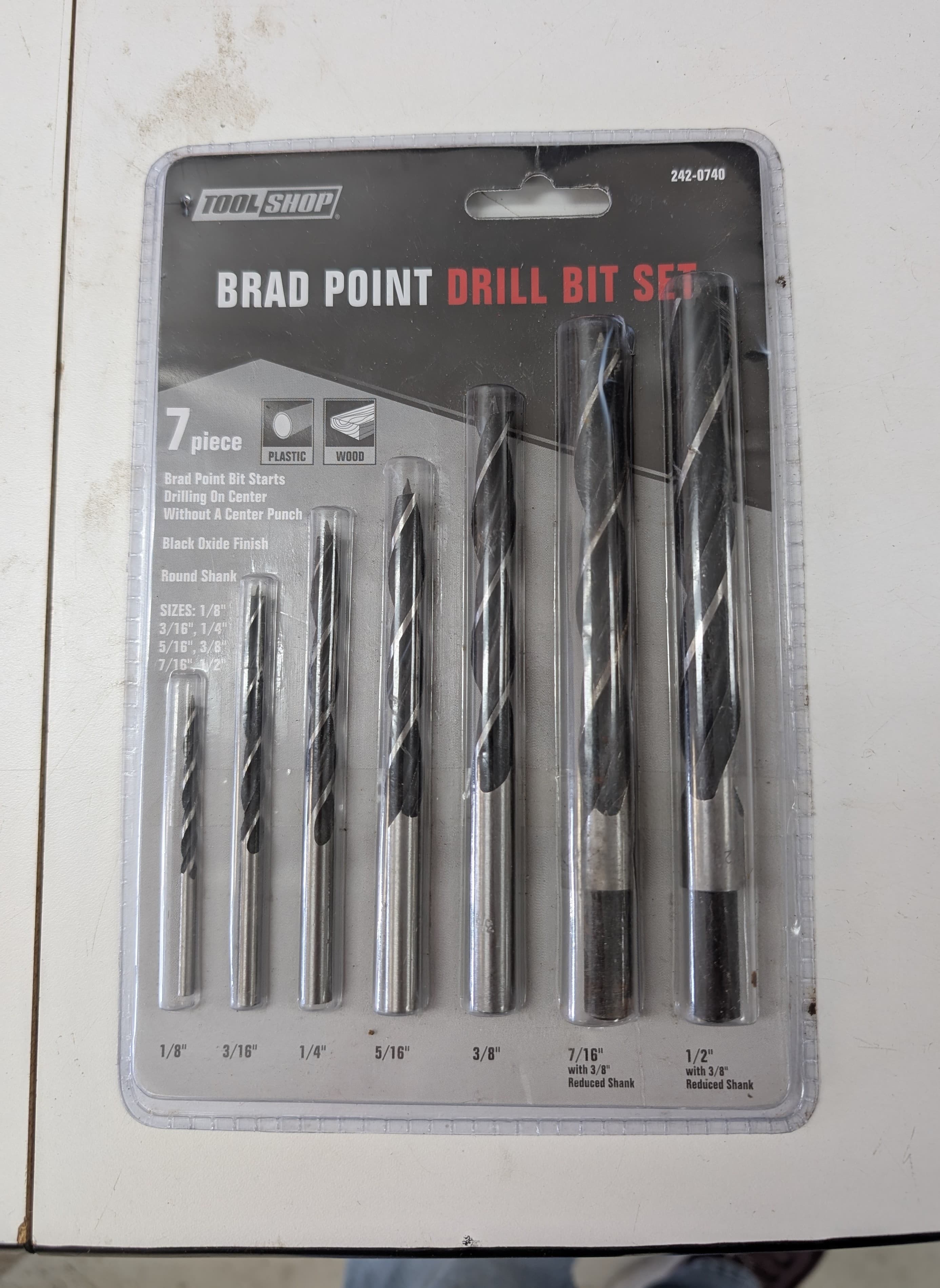 Brad Point Drill Bit Set