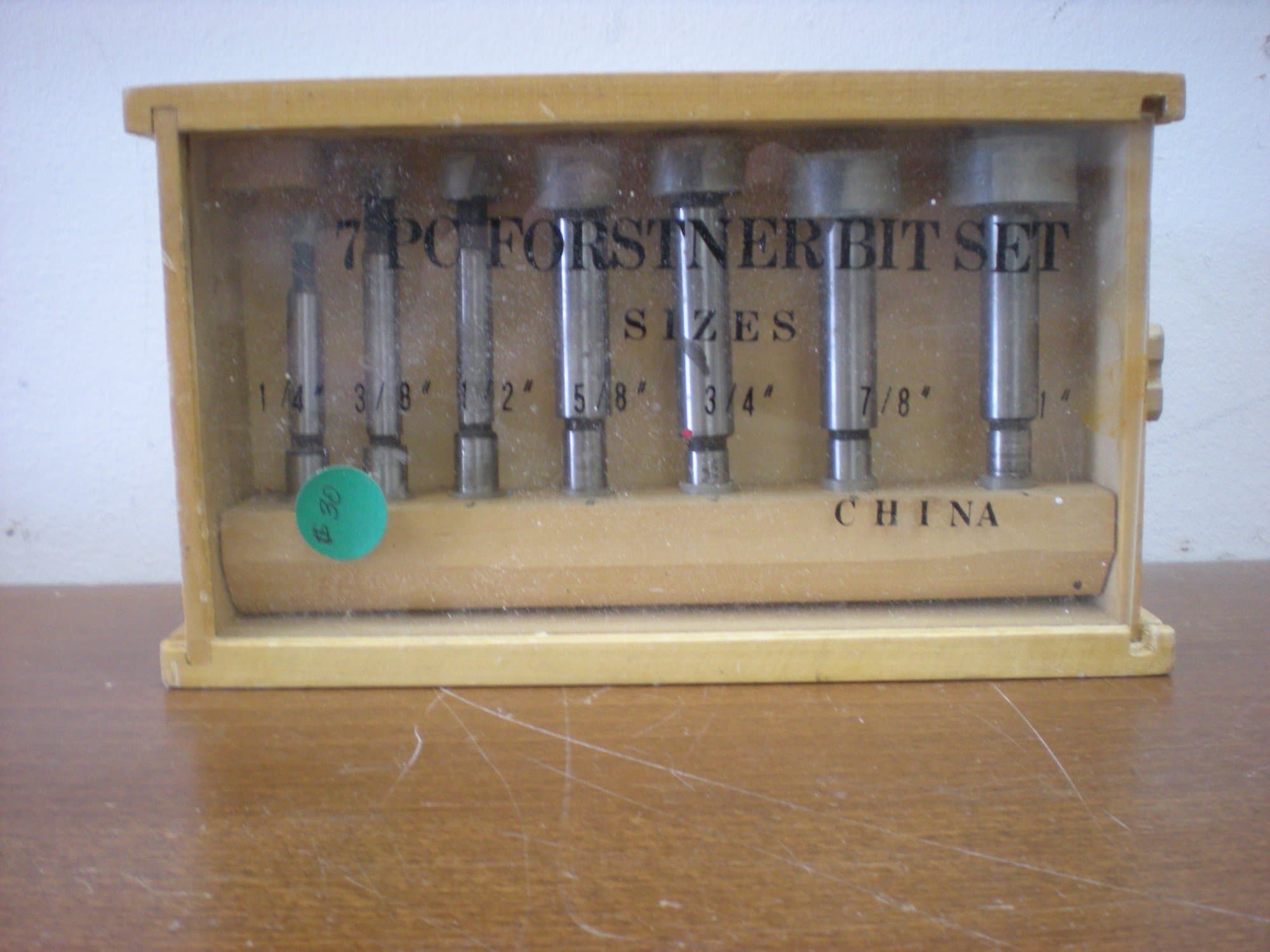 7 piece Forstner bit set